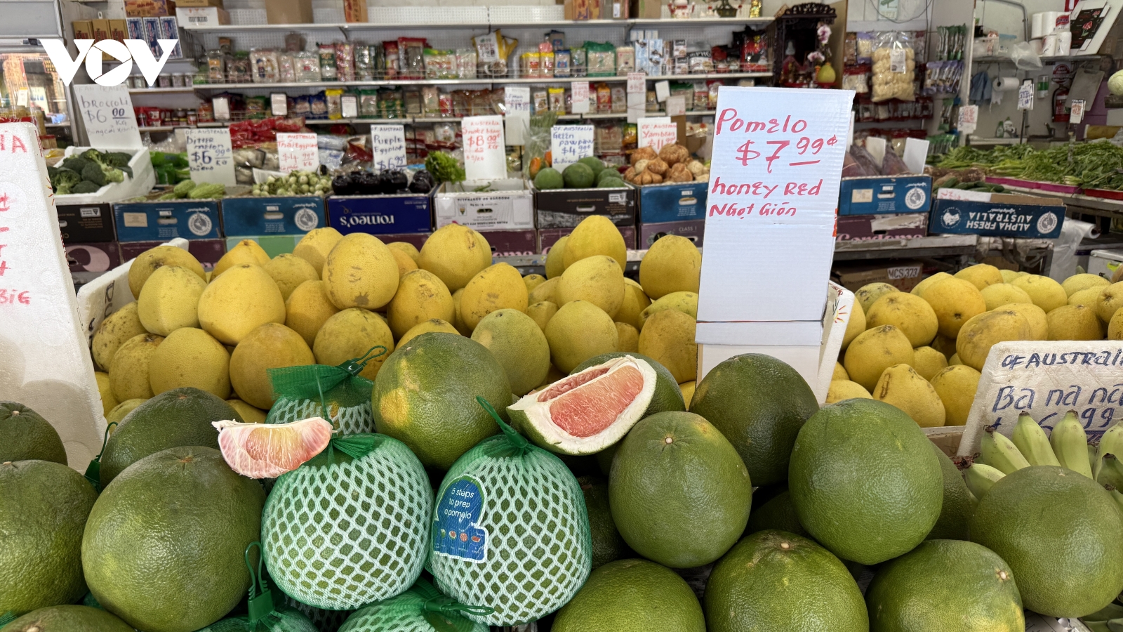 Quả bưởi Việt Nam lần đầu tiên được bán tại Australia